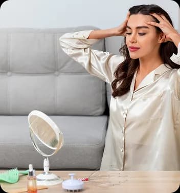 Reduced hair fall