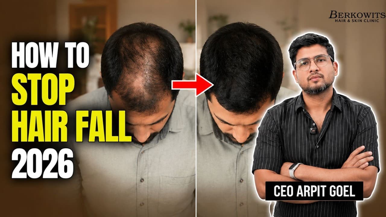 बाल झड़ना हमेशा के लिए कैसे रोकें? | Best Hair Regrowth Treatment | Berkowits Hair & Skin Clinic