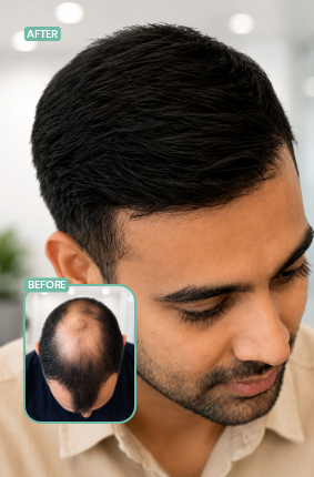 Berkowits Chembur hair transplant before and after result 4