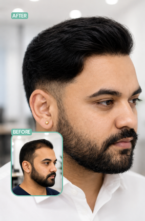 Berkowits Sion hair transplant before and after result 3